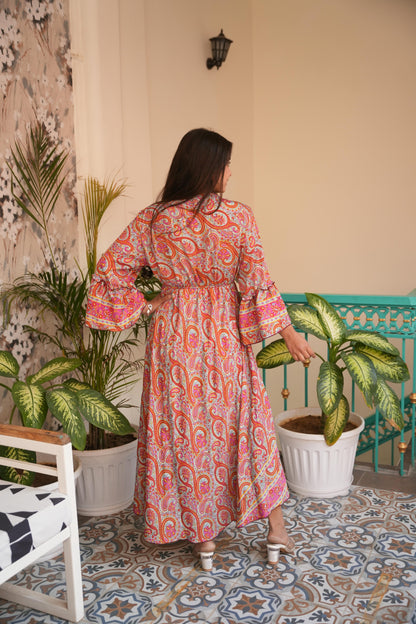 Lyric jungleebille boho pitch pejali v-neck long dress